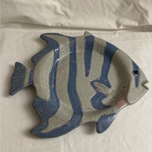 Vintage Tom Chamberlain Stoneware Angel Fish